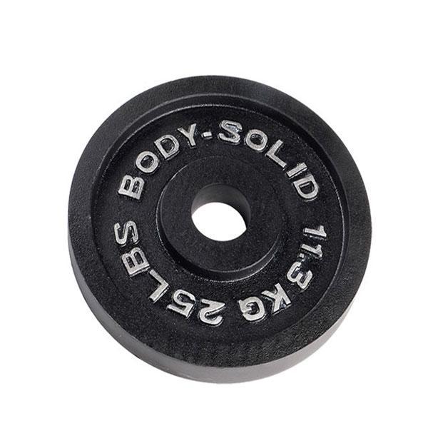 Body Solid Black Cast Iron Olympic Plates - Each