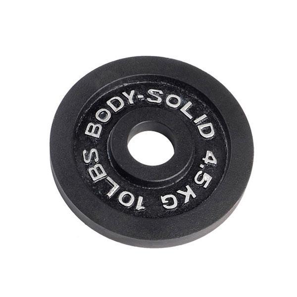 Body Solid Black Cast Iron Olympic Plates - Each