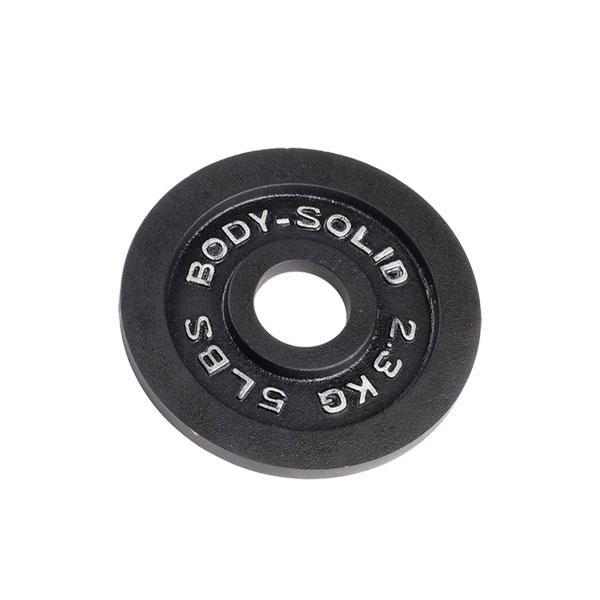 Body Solid Black Cast Iron Olympic Plates - Each