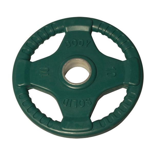 Body Solid Color Rubber Grip Olympic Plates - each