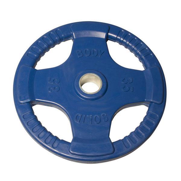 Body Solid Color Rubber Grip Olympic Plates - each
