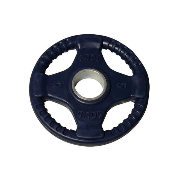 Body Solid Color Rubber Grip Olympic Plates - each