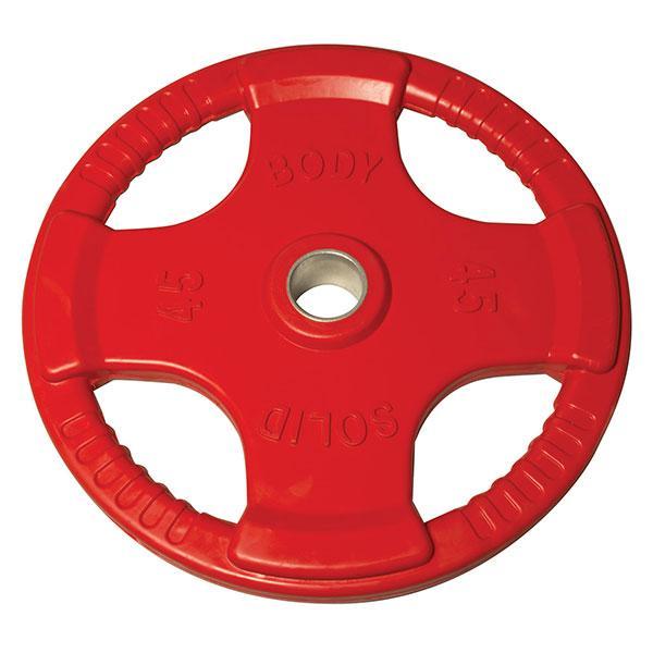 Body Solid Color Rubber Grip Olympic Plates - each