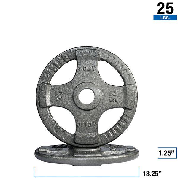 Body Solid Grey Cast Iron Grip Plates - Each