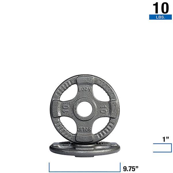 Body Solid Grey Cast Iron Grip Plates - Each