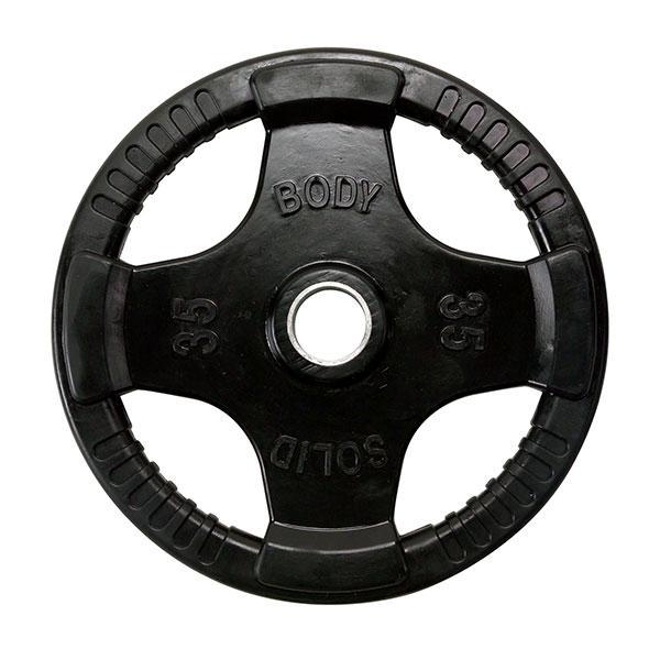Body Solid Rubber Grip Olympic Plates - Each