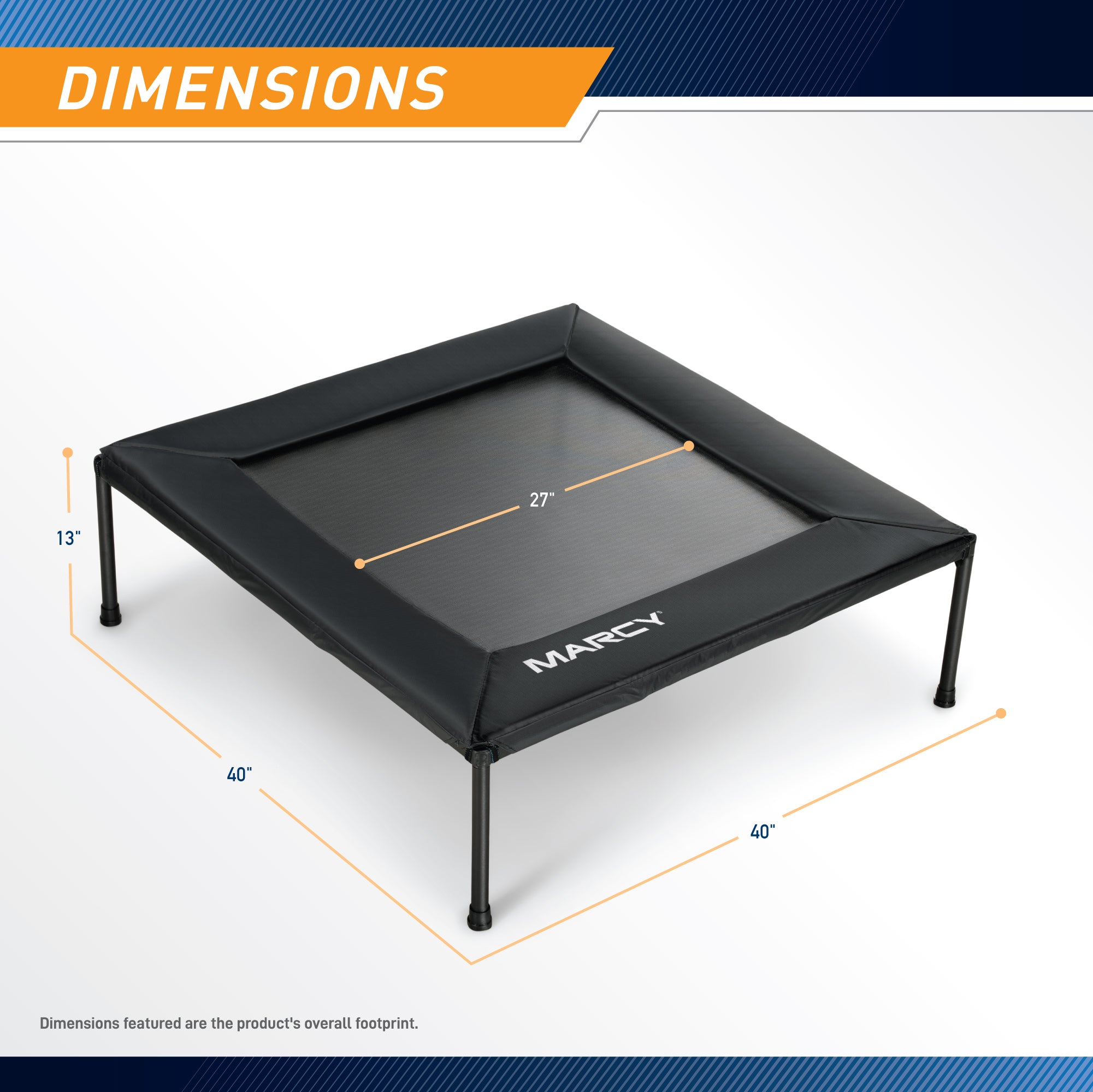 Marcy 40" Square Trampoline | TPL-41SQ